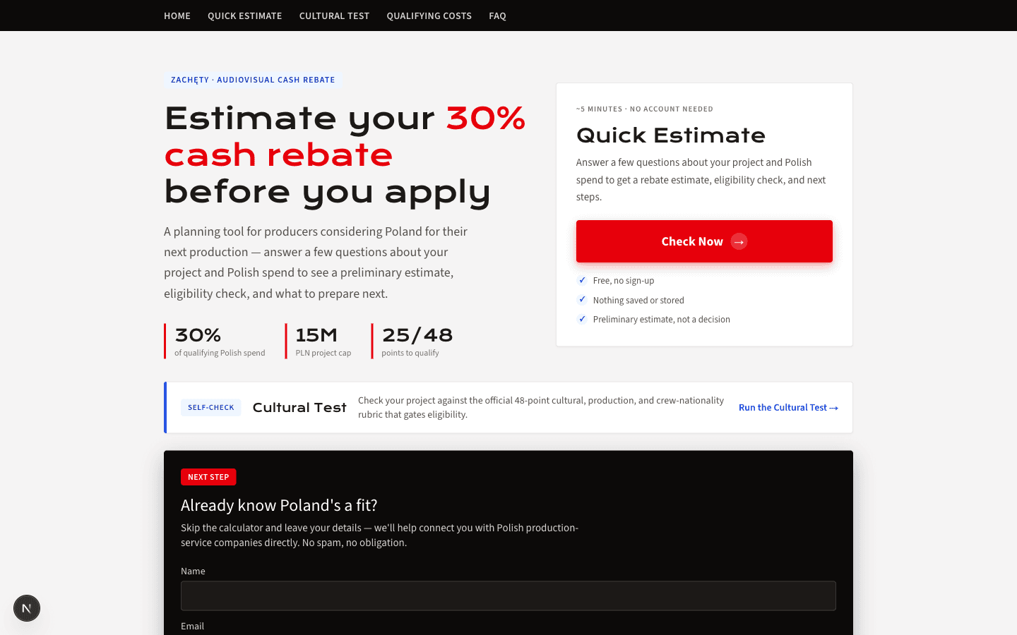 Cash Rebate Calculator screenshot